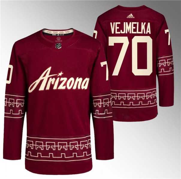 Men's Arizona Coyotes #70 Karel Vejmelka Garnet Alternate Pro Jersey Dzhi,We sell and wholesale Men's Arizona Coyotes #70 Karel Vejmelka Garnet Alternate Pro Jersey Dzhi on line form chian!